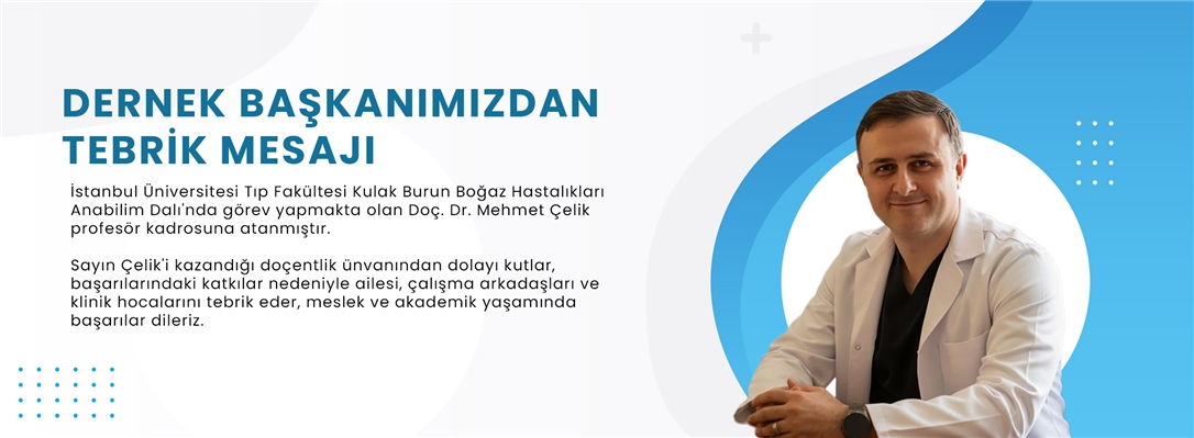 Dernek Başkanımızdan Tebrik Mesajı