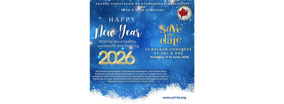 14th Balkan Congress Of ORL& HNS : 11-13 Haziran 2026