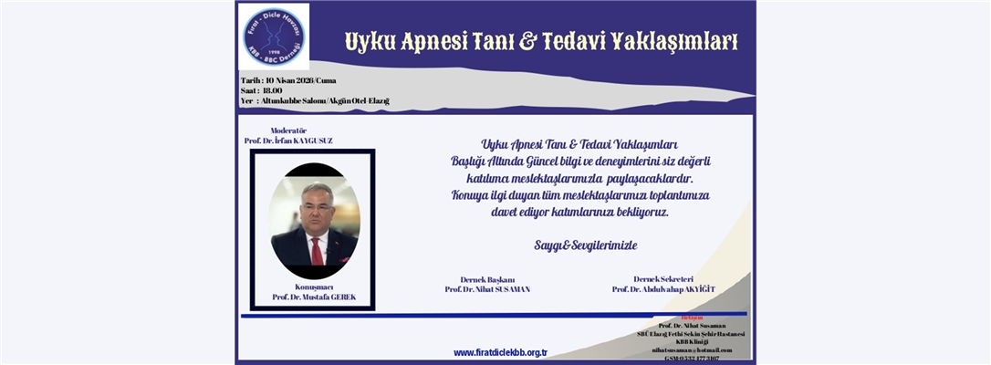 Uyku Apnesi Tanı & Tedavi Yaklaşımları: 10 Nisan 2026